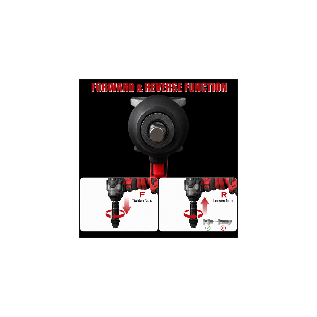1/2" 21V 810 Ft-lbs Brushless Cordless Impact Wrench