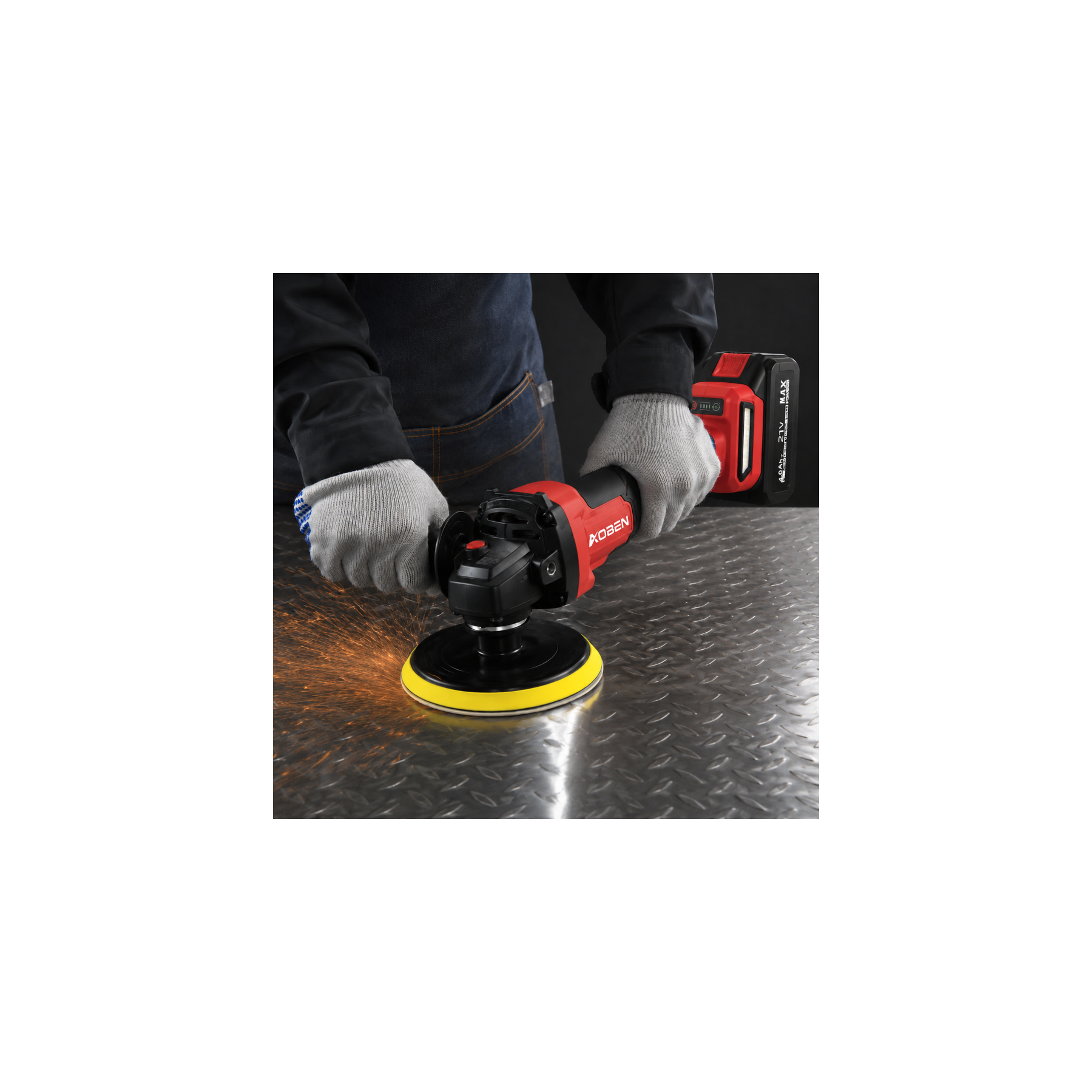 4-1/2" 21V Paddle Switch Brushless Cordless Angle Grinder