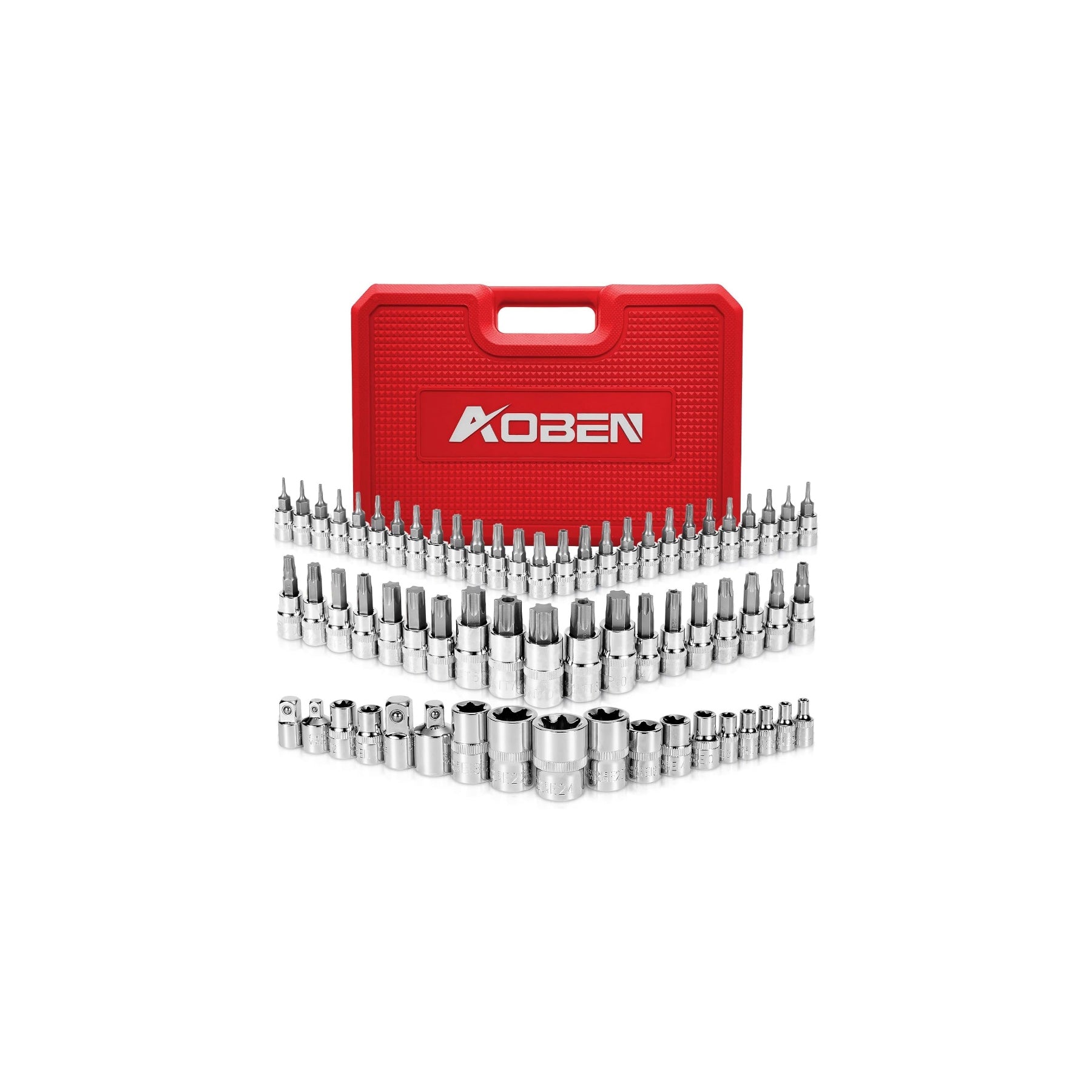 64Pcs Master Torx Bit Socket and External Torx Socket Set