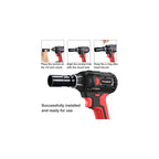 1/2" 21V Brushless Cordless Impact Wrench with 2 Battery