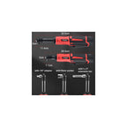 3/8" 12V Extended  Cordless Electric Ratchet Wrench Set
