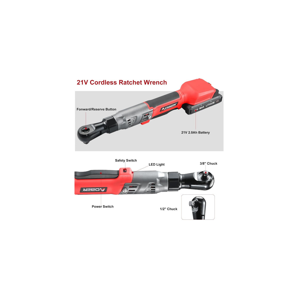 1/2" 21V Brushless Cordless Electric Power Ratchet