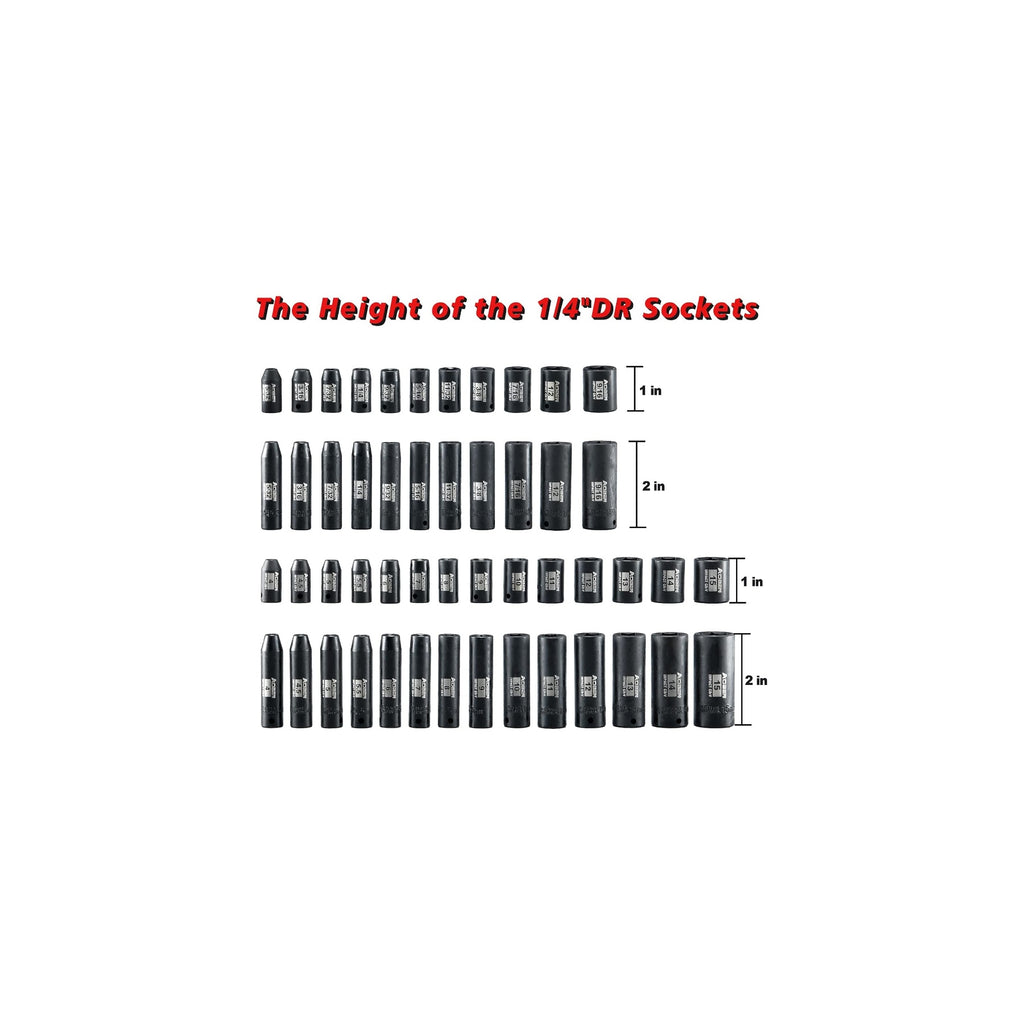 1/4"  54 Pieces Drive Impact Socket Set