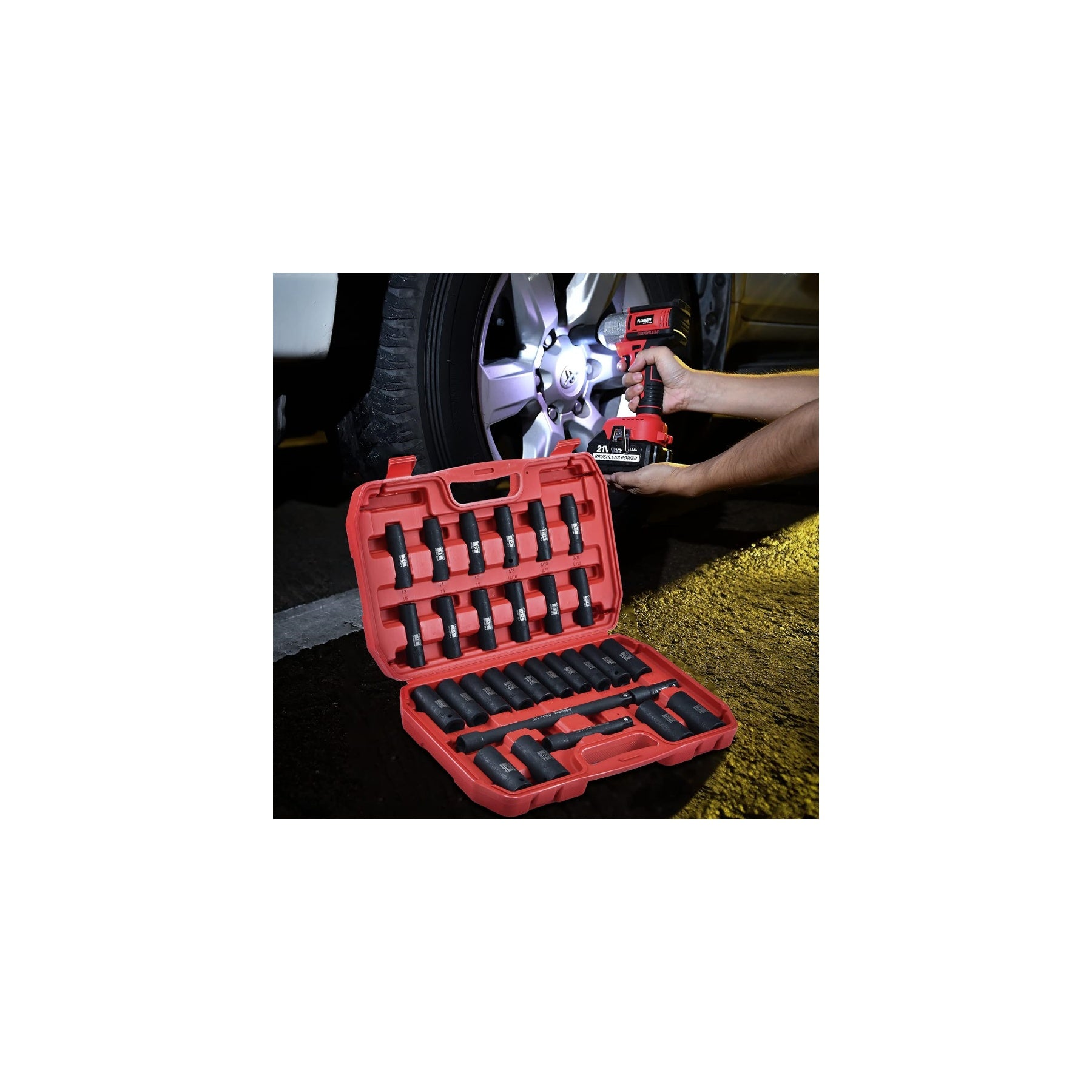 1/2"  29 Pieces Drive Impact Socket Set