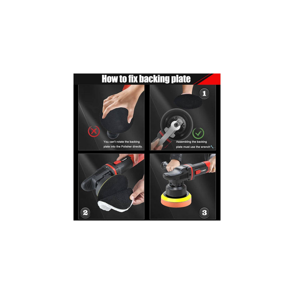 6" Dual Action Polisher Set