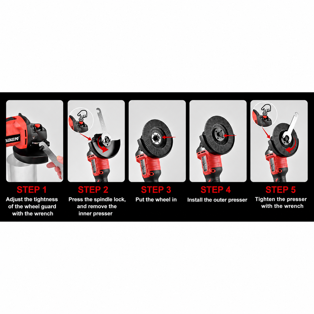 4-1/2" 21V Brushless Cordless Angle Grinder