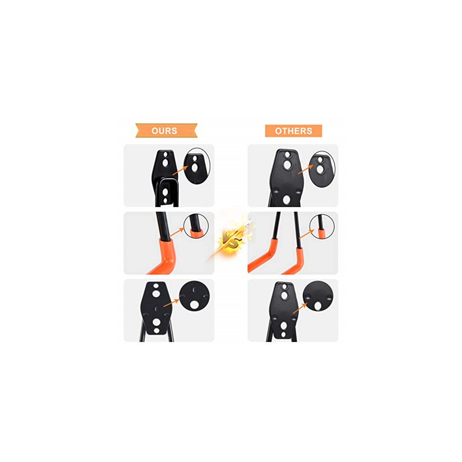4X Small U hooks