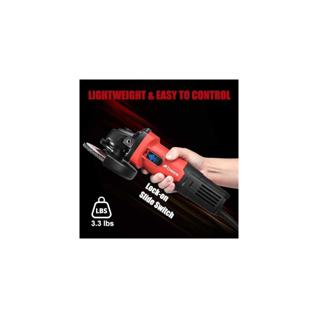 4-1/2" 900W Power Motor Corded Angle Grinder
