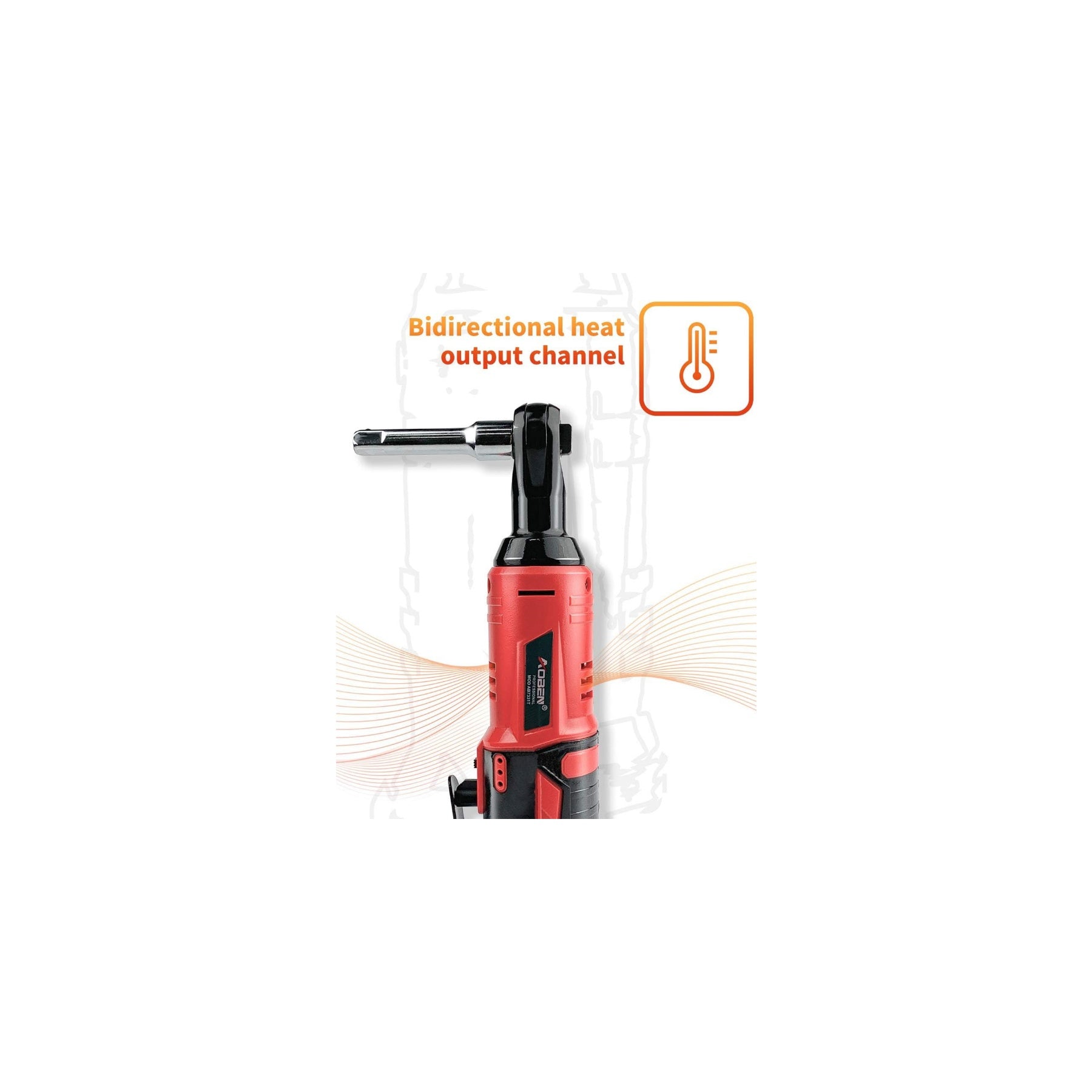 3/8" 12V Cordless Electric Ratchet Wrench Set With 2 Battery