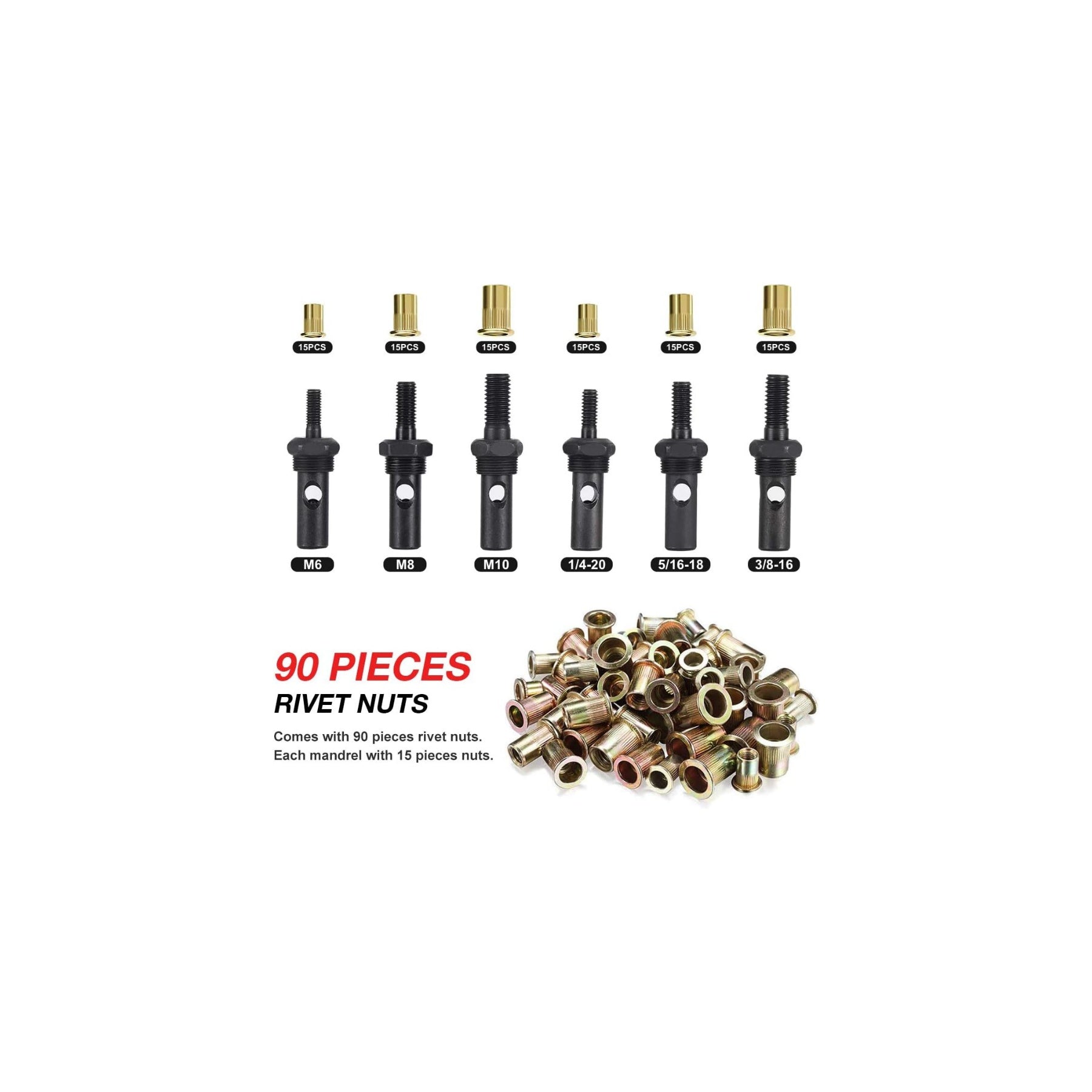 14" Rivet Nut Tool Set