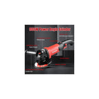 4-1/2" 900W 6-Speed Power Motor Corded Angle Grinder