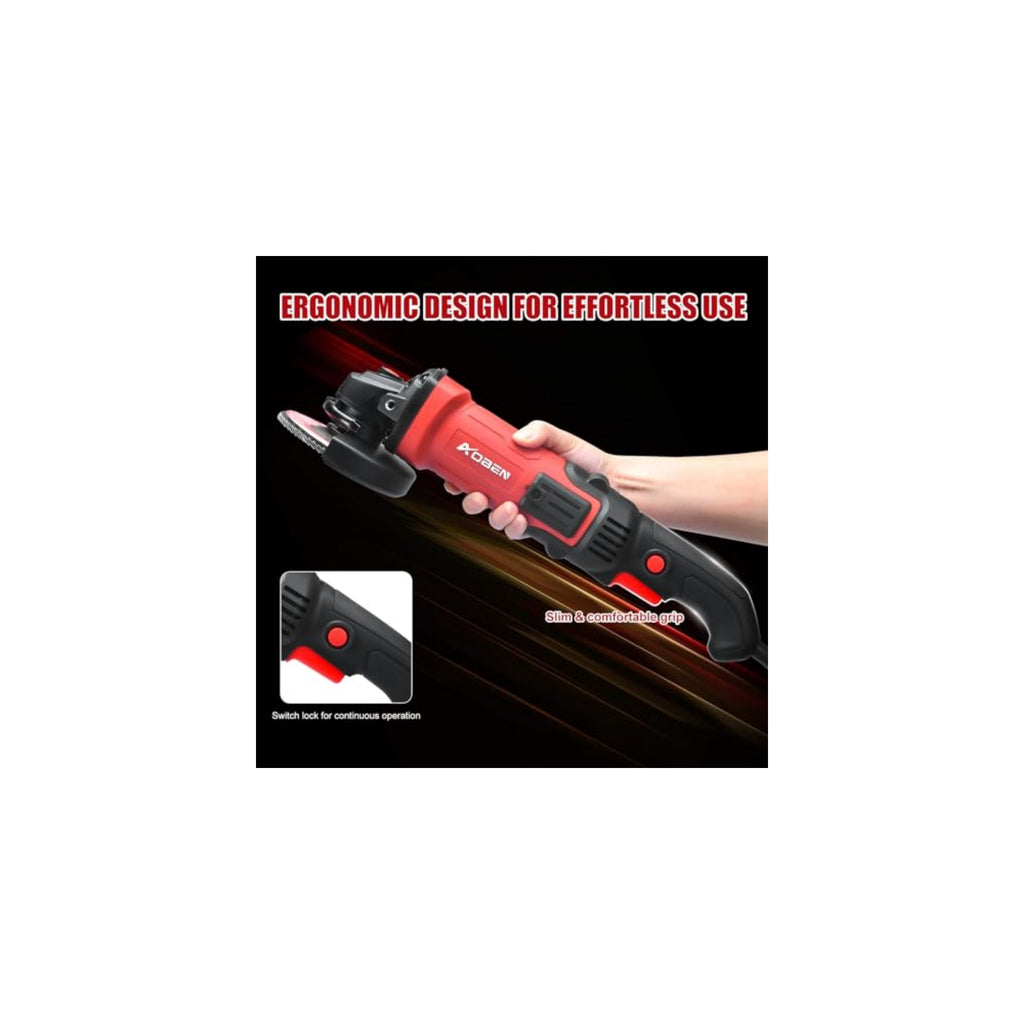 4-1/2" 1200W 6-Speed Power Motor Corded Angle Grinder