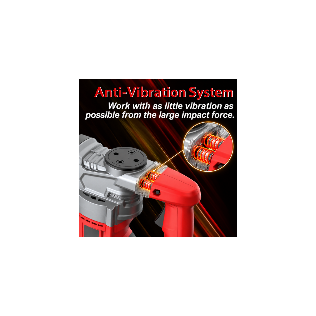 SDS-Max Demolition Hammer with 18 mm Shank Compatibility