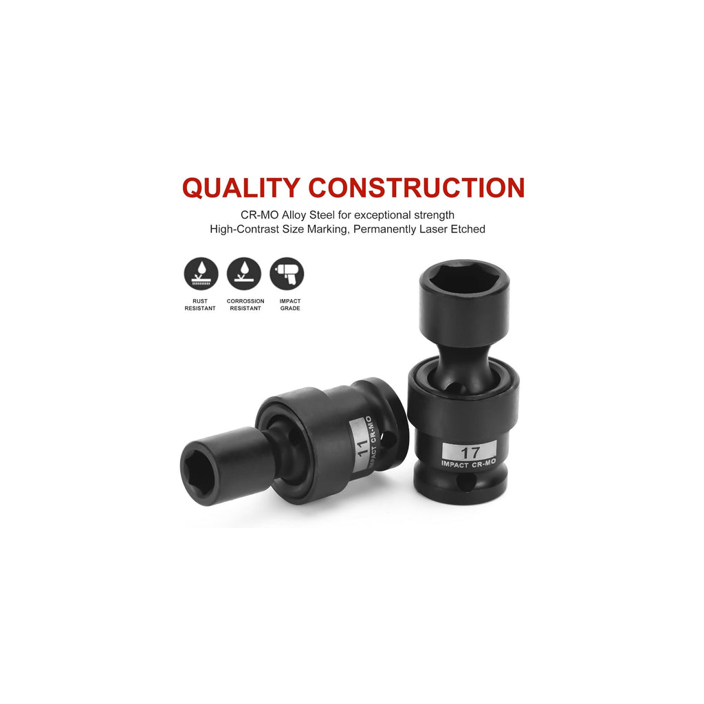 1/2"  18 Pieces Drive Impact Socket Set