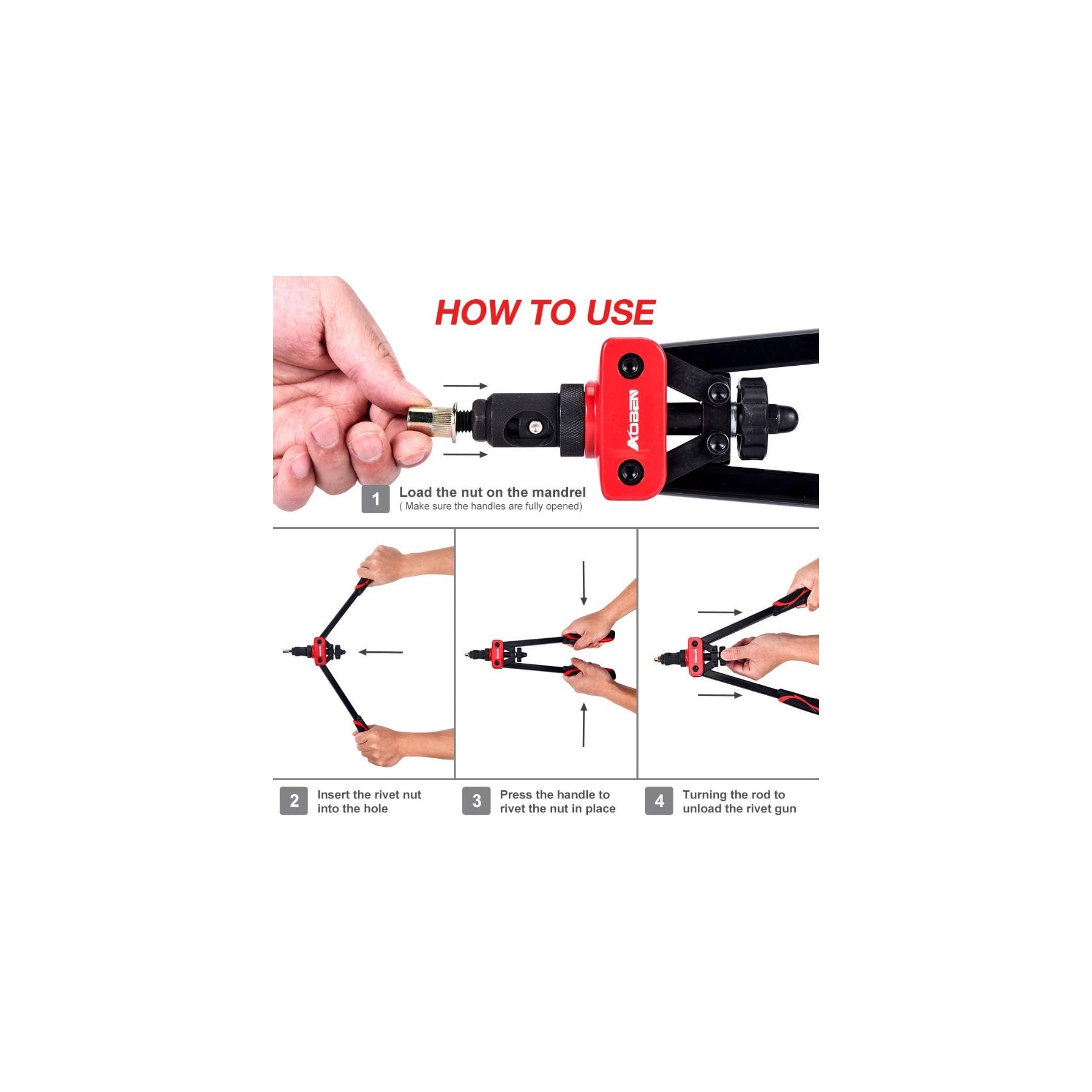 14" Rivet Nut Tool Set