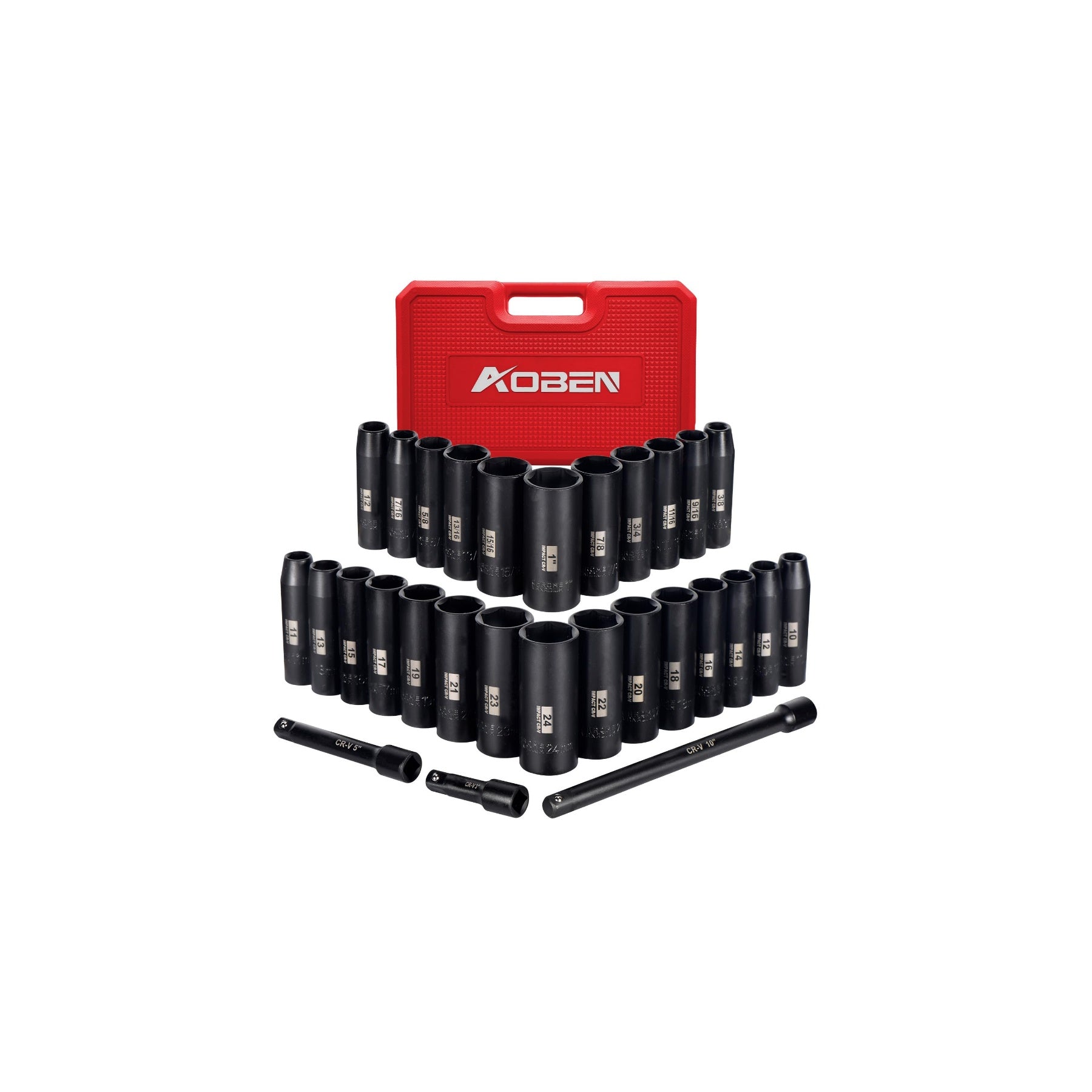 1/2"  29 Pieces Drive Impact Socket Set