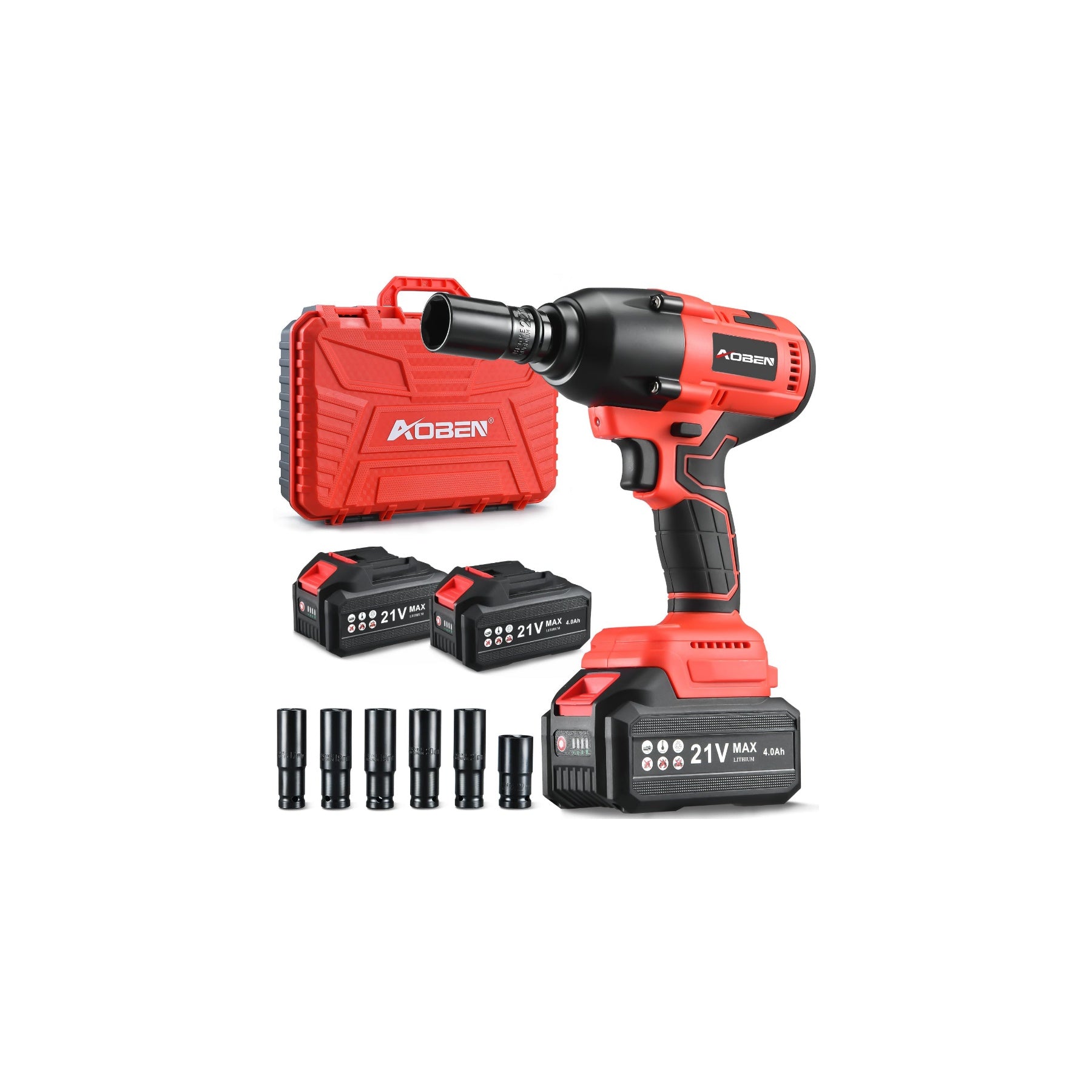 1/2" 21V 450 Ft-lbs & 600 Ft-lbs Brushless Cordless Impact Wrench