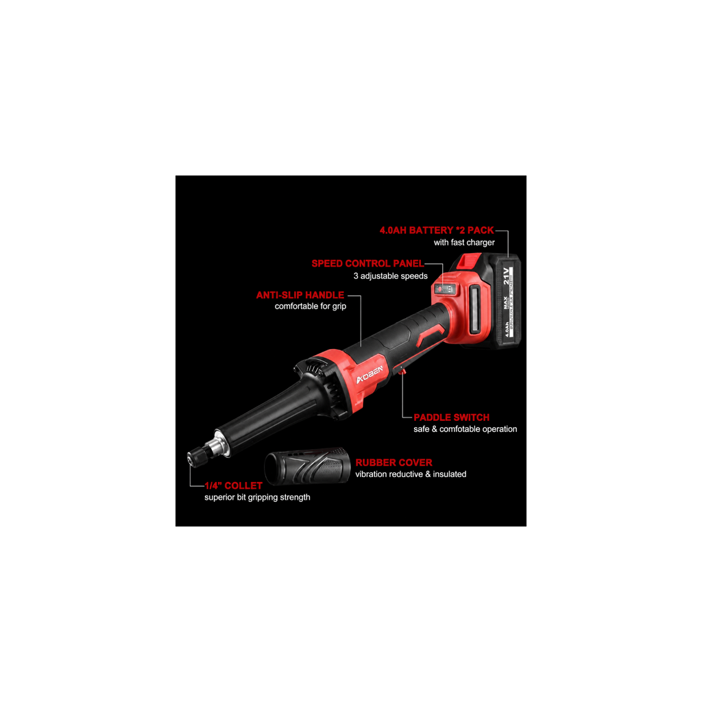 1/4" Power Motor Electric Cordless Die Grinder