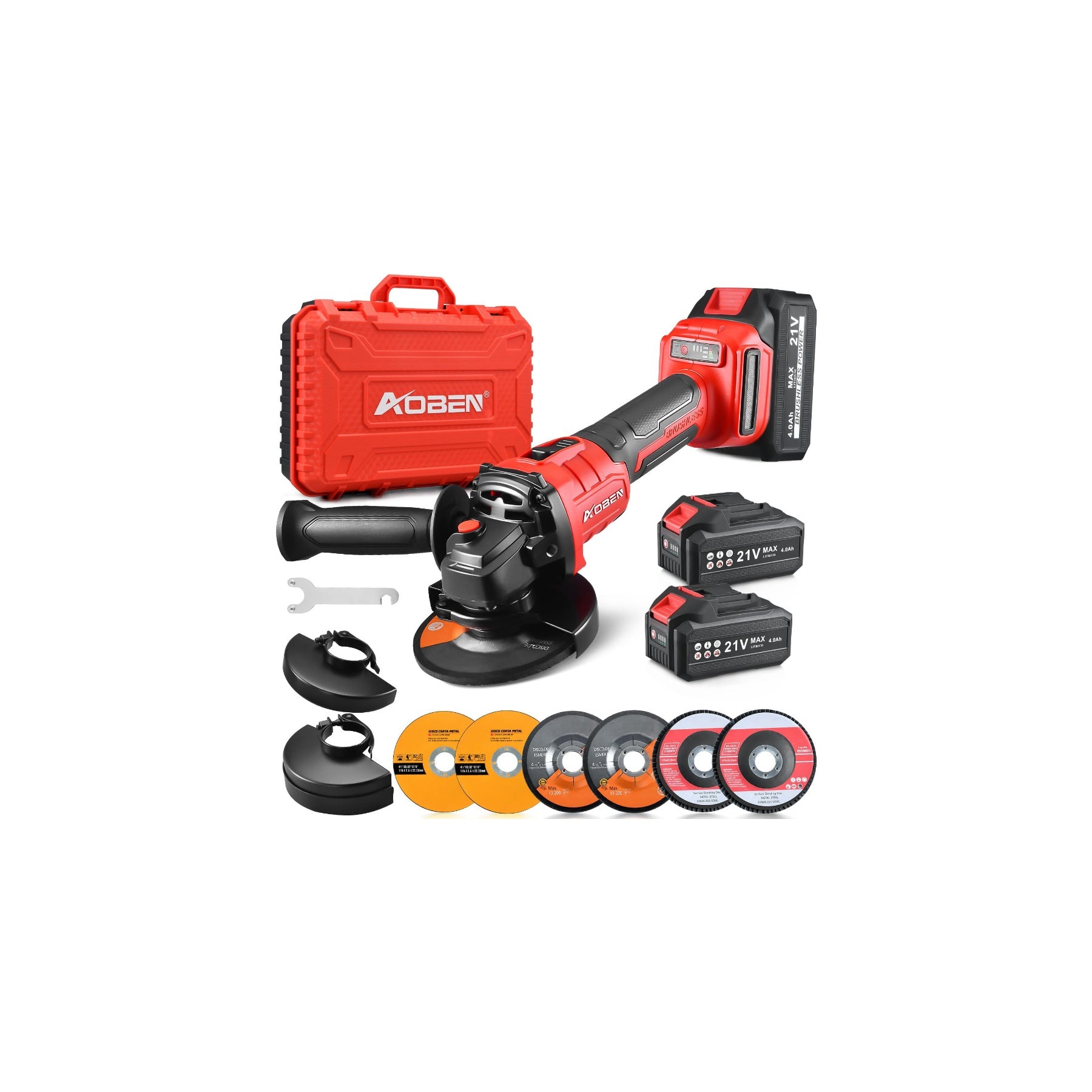 4-1/2" 21V Brushless Cordless Angle Grinder