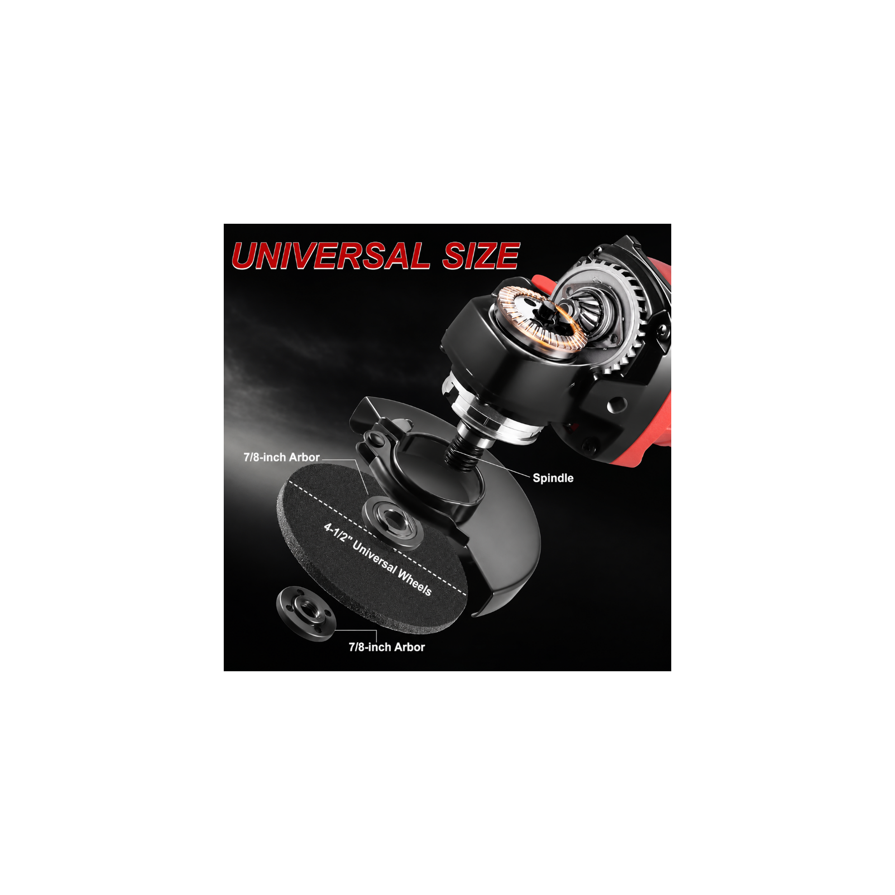 4-1/2" 900W Power Motor Corded Angle Grinder