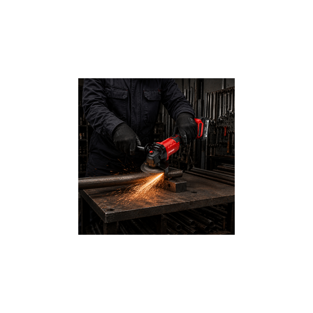 4-1/2" 21V 180° Rotating Body Brushless Cordless Angle Grinder