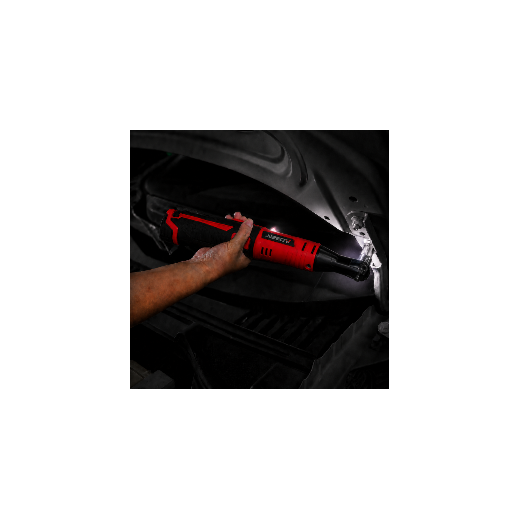 3/8" 12V Cordless Electric Ratchet Wrench Set with 83 Sockets