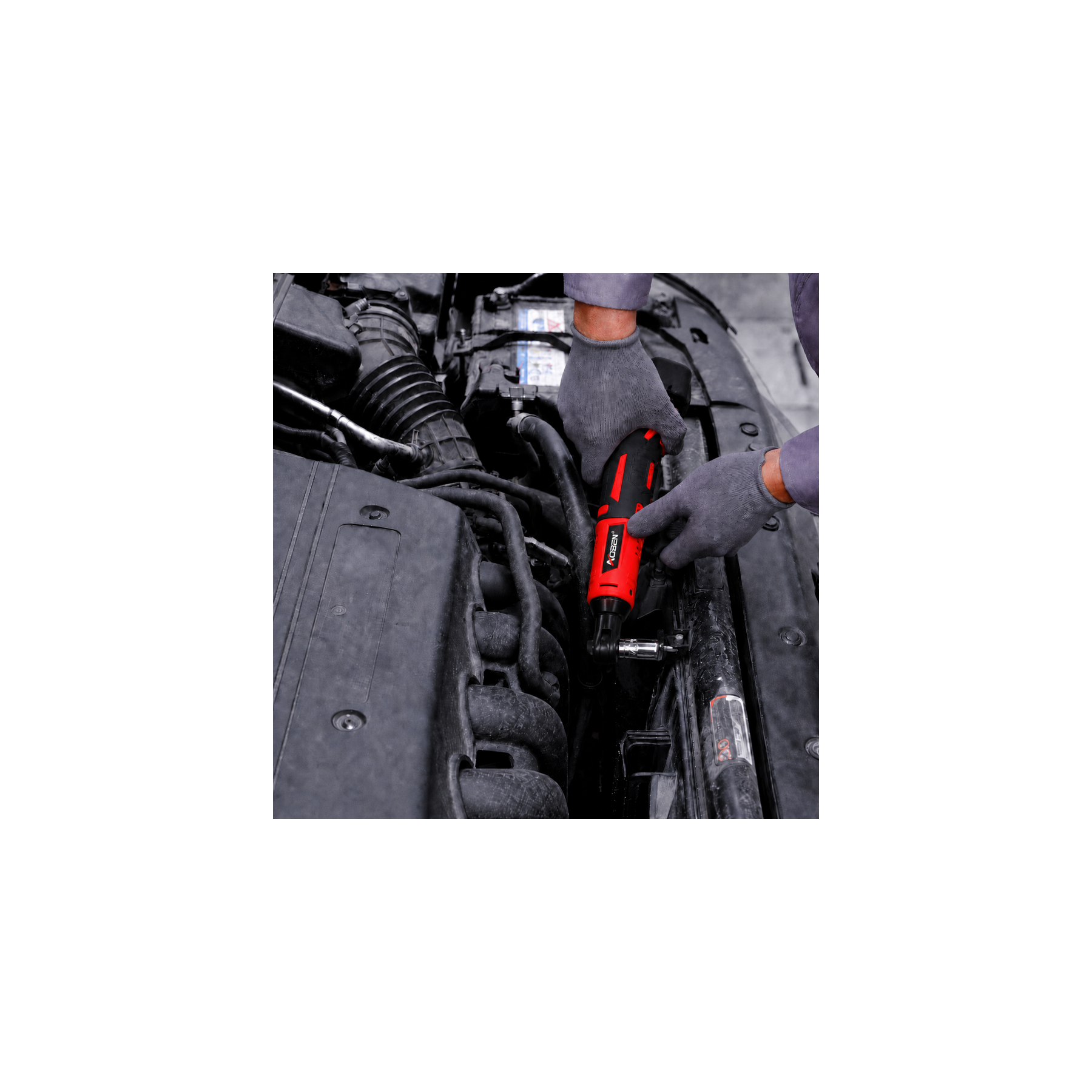 3/8" 12V Power Electric Ratchet Wrench Set with 1 Battery