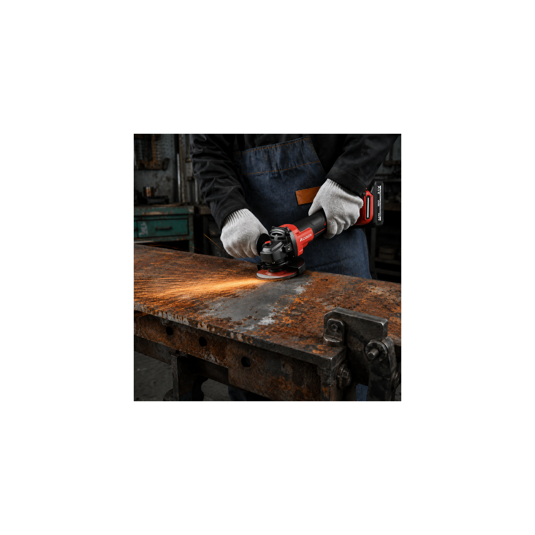 4-1/2" 21V Paddle Switch Brushless Cordless Angle Grinder