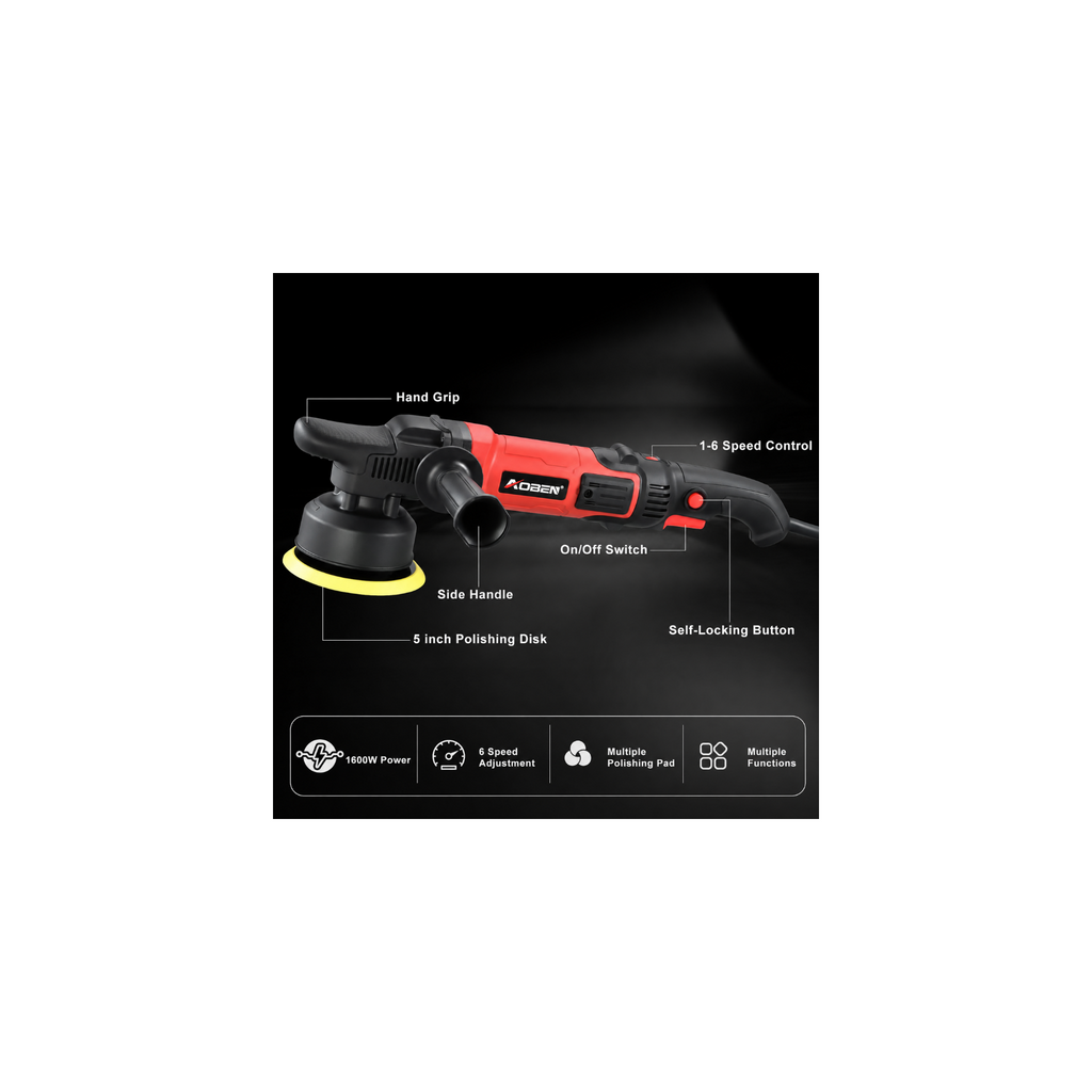 5" 16mm Random Orbital  Dual Action Polisher